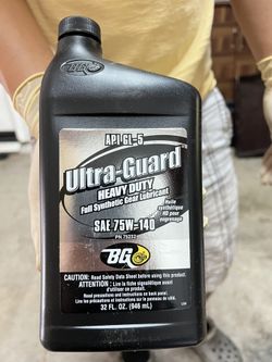 BG Ultra-Guard, Full Synthetic Gear Lubricant, SAE 75W-140