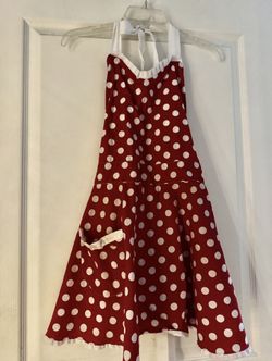 Disney Parks Red & White Polka Dot Apron