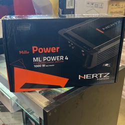 Hertz ML Power 4 D-class Four Channel Amplifier 1000W MAX POWER