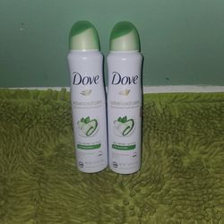 2 Dove Deodorants Spray 3.8oz Cool Essentials