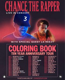 Chance the rapper at Hollywood palladium 9/20