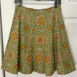 DKNY Vintage Beaded Flare Skirt
