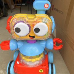 Fisher-Price 4-in-1 Learning Bot Interactive Toy Robot for Infants Toddlers and Preschool Kids