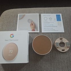 Google Nest Thermostat - Smart Thermostat for Home - Programmable Wifi Thermostat - Sand