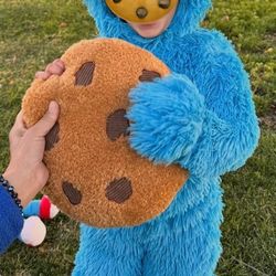 Cookie Monster Costume W Giant cookie