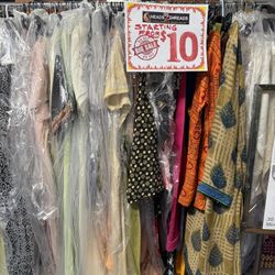 Some Items  $10 each Or Make A Bulk Deal. Men’s Suits For $30 To $50. Dresses, Suits, Clothing, Ladies And Men’s 