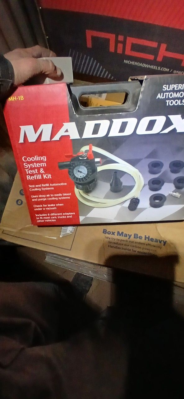 Cooling system testing refill kit