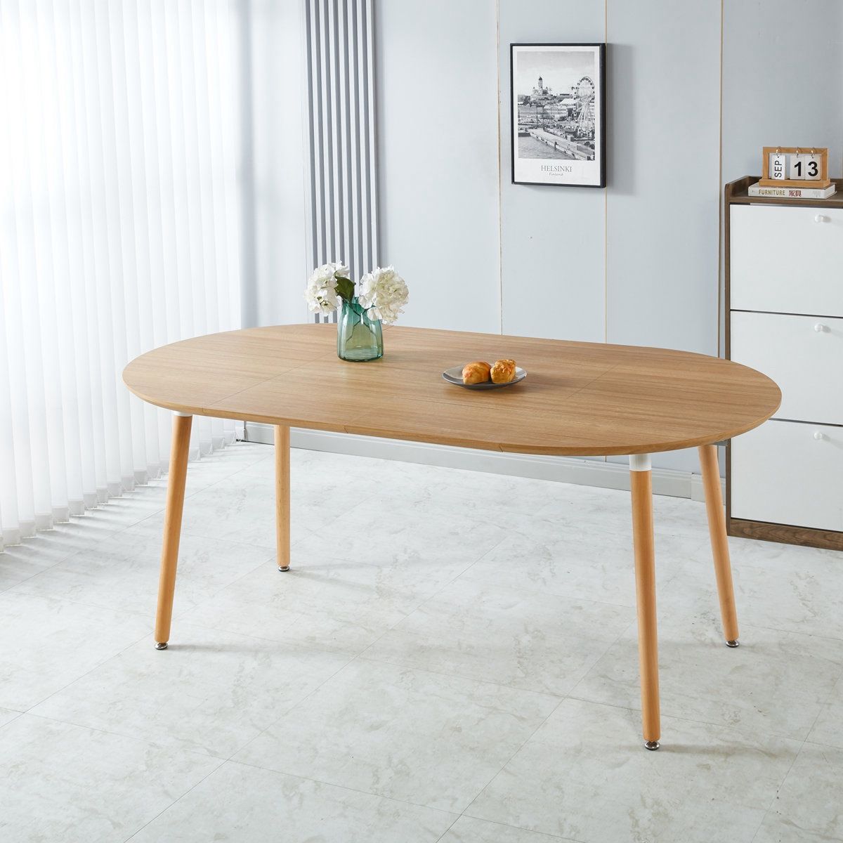 NEW Natural Extensible table, DINING TABLE, OFFICE TABLE, COFFEE TABLE