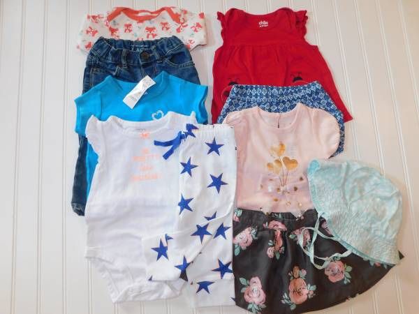 Baby Girls Clothes size 6-9 Months Summer Clothes Lot 6-9M