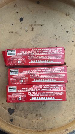 Simpson .27 caliber plastic 10-shot strip