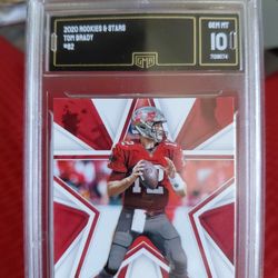2020 Pamimi Rookies. And Stars #82 Tom Brady. Gem Mt 10.