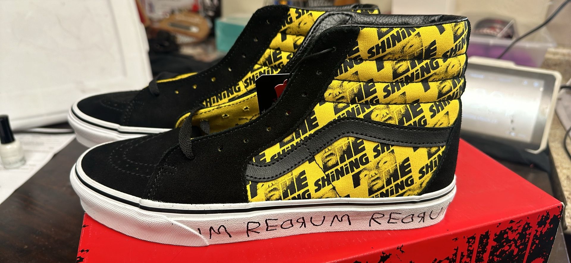 House Of terror “The shining “ Sk8 Hi Vans Men
