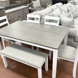 New Table / 4 Chairs / Bench