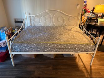 White bed frame