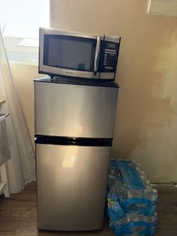 Mini Fridge & Microwave