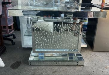 Glass entry way table