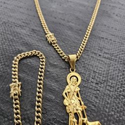 I Deliver I Ship 14k Gold Plated Chain Set