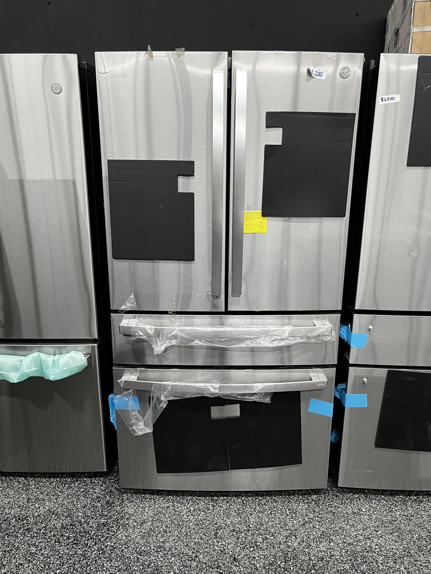 GE Profile Smart 4 Door New Refrigerator Stainless Steel 