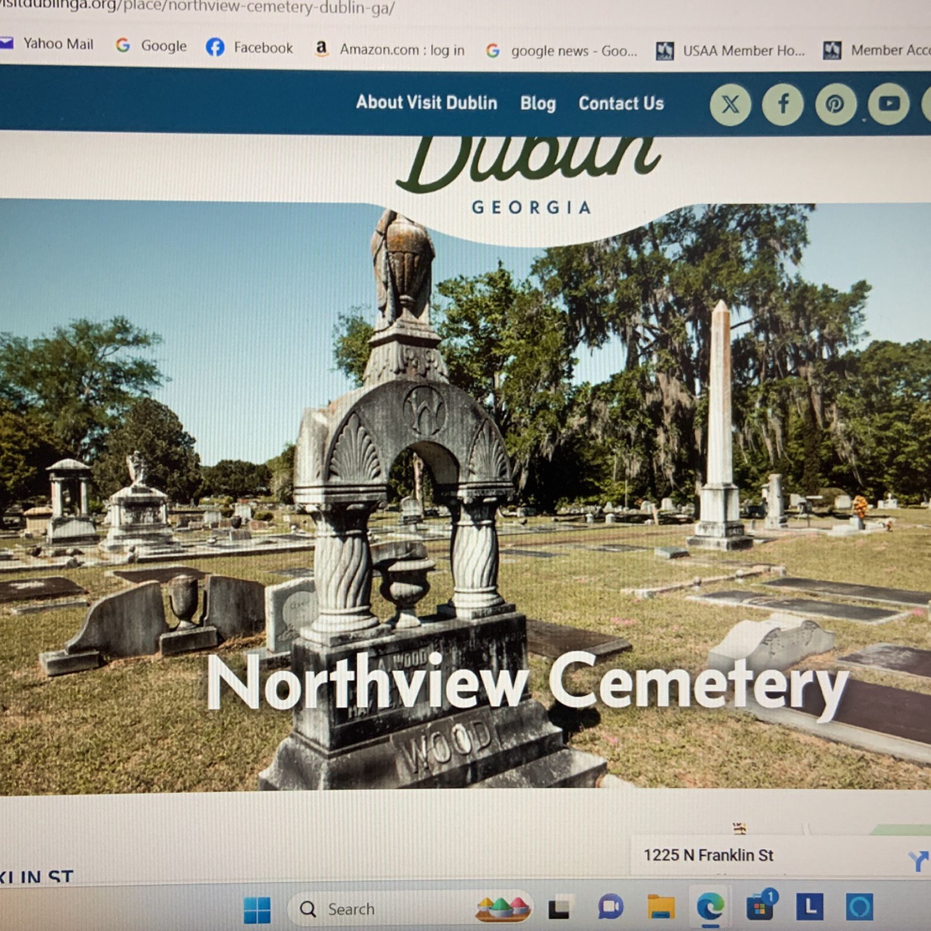Northview Cemetery Plots.  Dublin, GA 31021.   1225 N. Franklin St