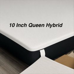 10 inch Queen Hybrid Mattress