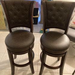 2 Beautiful Bar Type Swivel Chairs