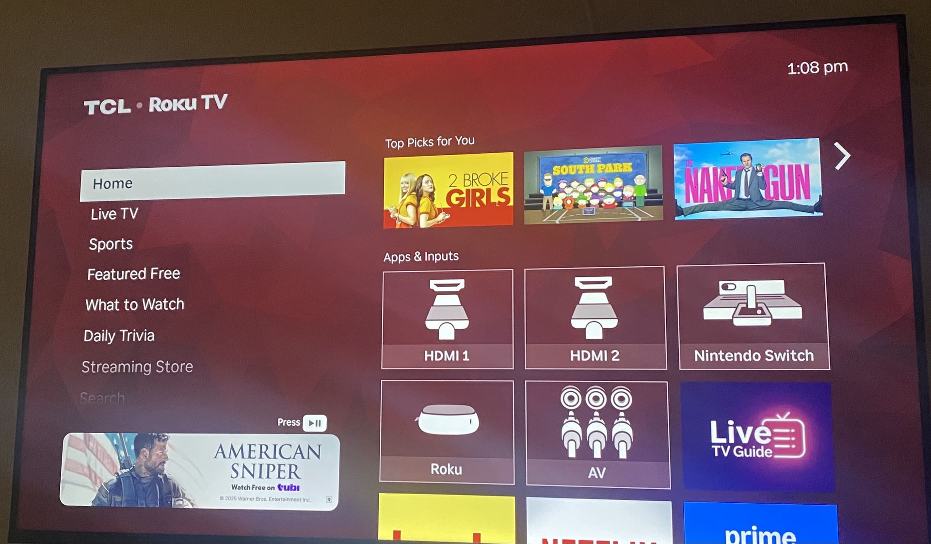 TCL 43” Class S4 (43S451) 4K UHD HDR Smart TV with Roku Ty