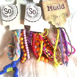 SO and MUDD💥NWT💥3 Bundles of Colorful Fun Bracelets Retails $55