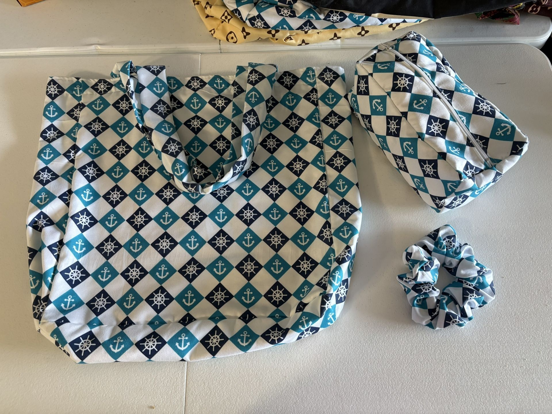 Tote Bag, Make Up Bag and Scrunchie