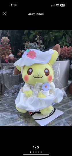 Happy spring pikachu pokemon center easter plush