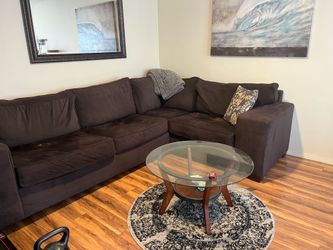 Brown Fabric Couch