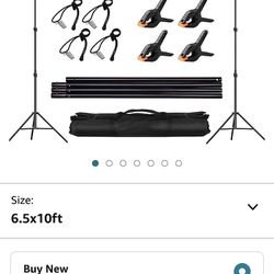 6.5’x10’ Photography Backdrop Stand Set