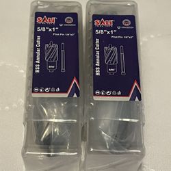 HSS Annular Cutter 5/8" X 1" w/ Pilot Pin 1/4"x3" (NEW) (Nuevo)