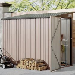 4x8 FT- Outdoor Metal Storage Shed.
