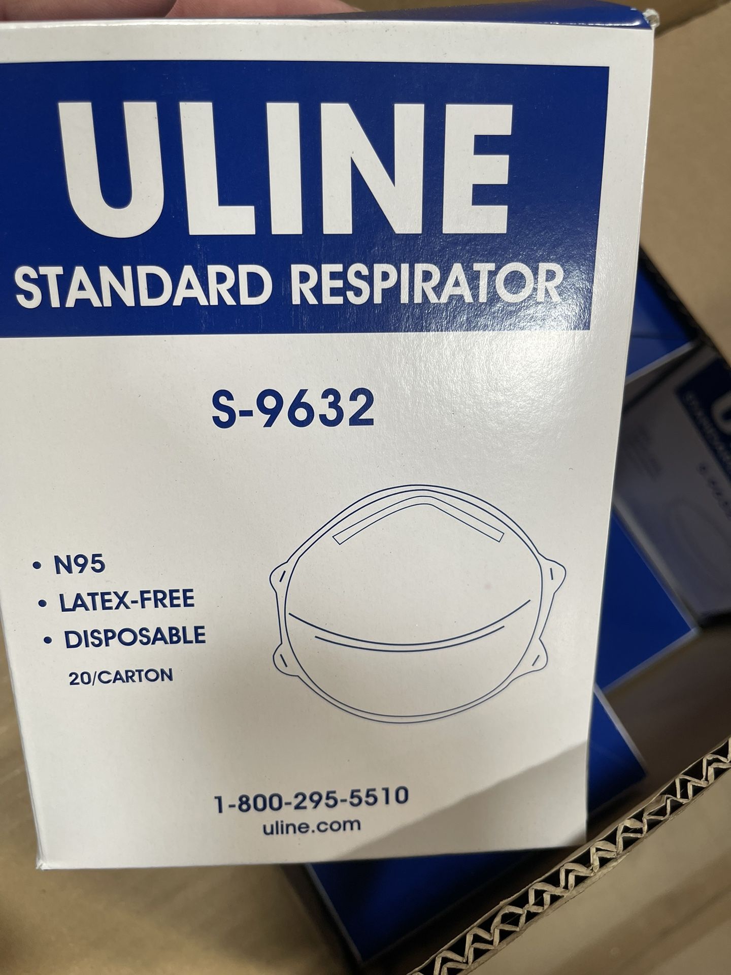 Uline S-9632 Standard Respirator Masks