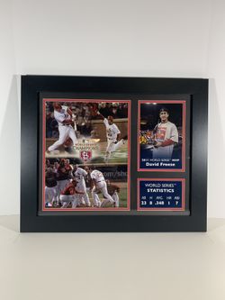 David Freese 2011 World Series framed picture