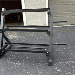 3‑Tier Dumbbell Rack for Home –Heavy Duty Steel, Compact Storage, LIKE NEW 