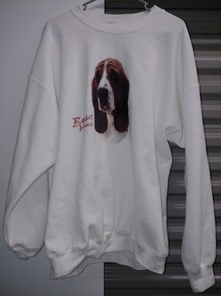 Basset Hound sweat shirt size XL
