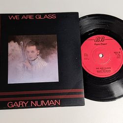 Gary Nuwman " We Are Glass " Year 1980 Vinyl UK Single Info Below 