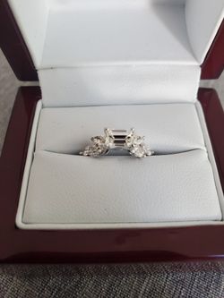 14k White Gold Engagement Ring