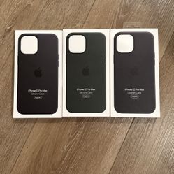 iPhone 12 Pro Max Apple Phone Silicone & Leather Cases with MagSafe