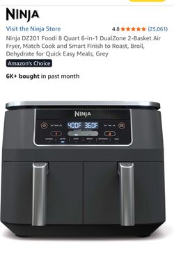 Ninja Foodi DZ201 8 Quart DualZone Air Fryer
