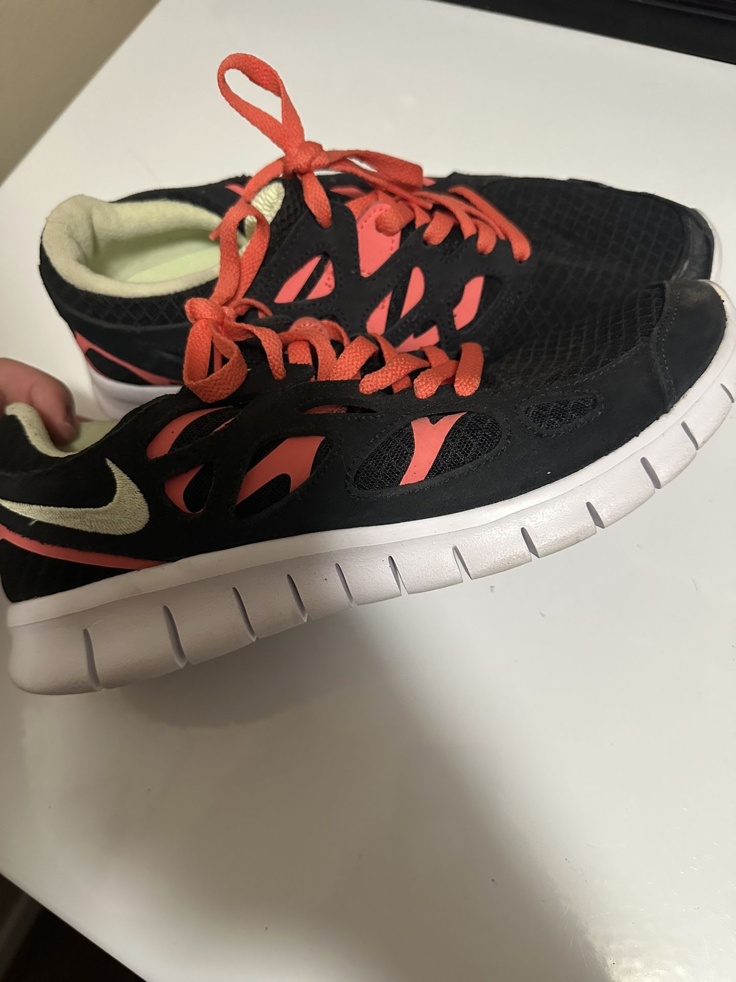 Nike Shoes Womens Free Run 2 Black Lime Ice Magic Ember Pink Running  DM9057-002