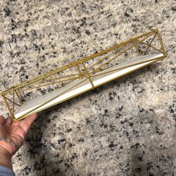 Bathroom Or Vanity Gold Tray 16”x 6 $15