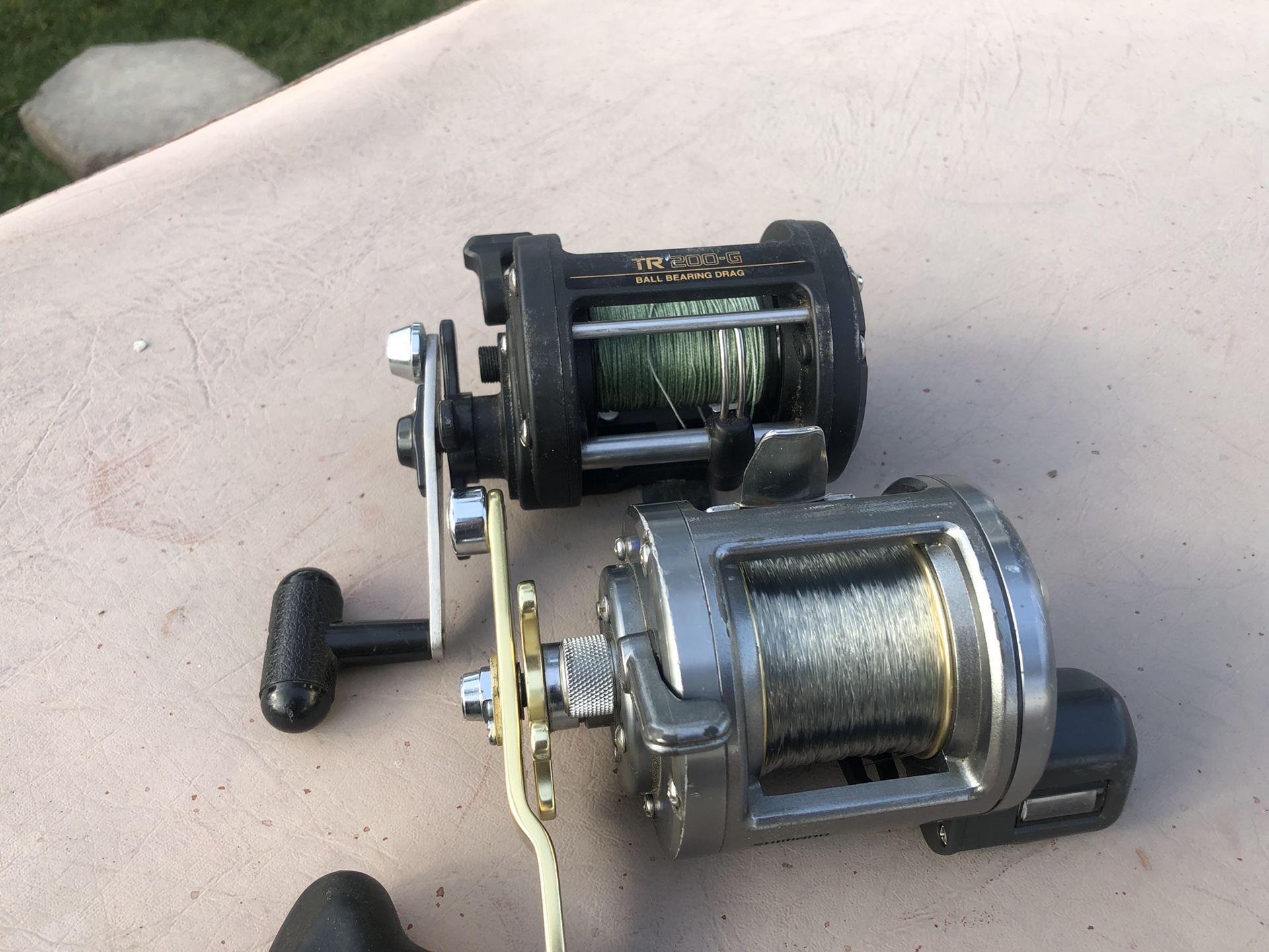 Shimano Tekota And TR200 fishing reels