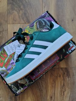 Adidas Originals Grand Court Base 00 Classic Y2K Shoes Men's 11 Green Gum White New