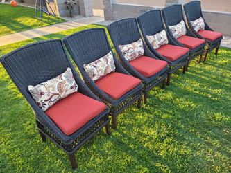 6 New Outdoor Patio Chairs 