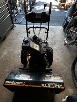 Yard Machines 10.5HP 28” snowblower