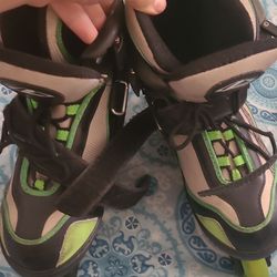 Inline Roller Skates Black Green