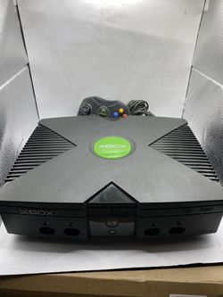 Original Xbox Microsoft Console w cords controller tested authentic vintage Xbox