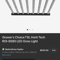 Growers Choice TSL Horti Tech ROI-E680 LED Gro Inw Light 